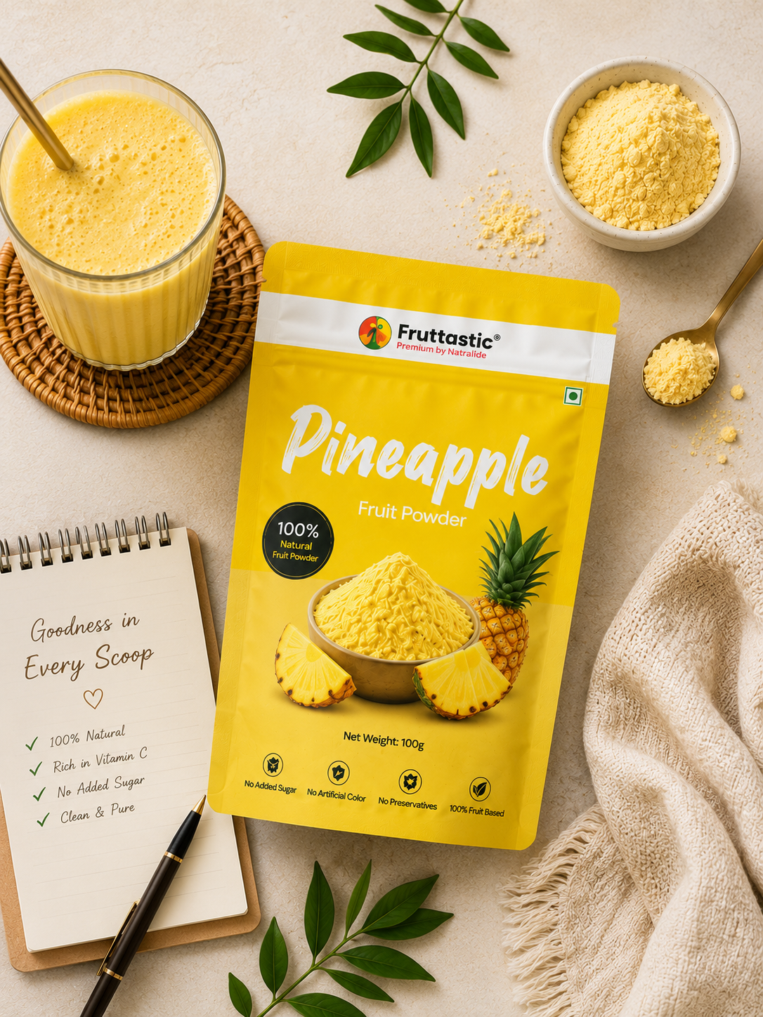Banana Powder | 100% Natural Fruit Powder