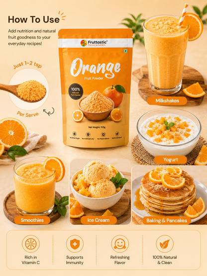 Orange Powder | 100% Natural Fruit Powder